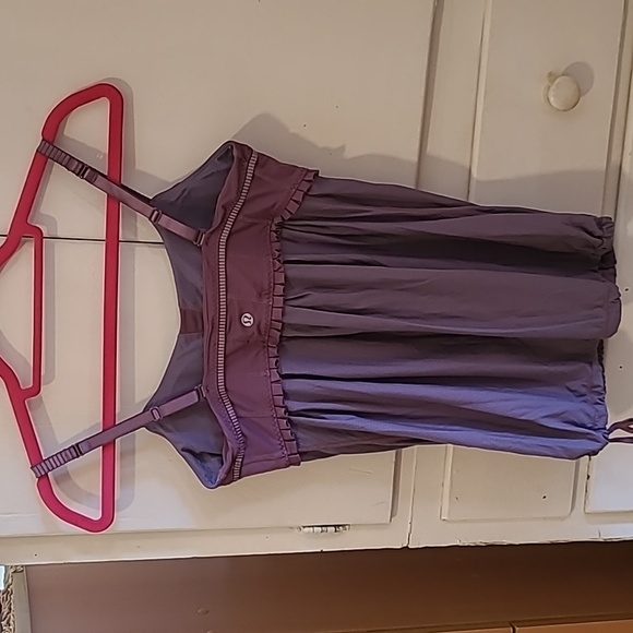 Lululemon Atletica Tank Top, Size 6, Color Lilac with ruffle 😀 - Picture 4 of 9